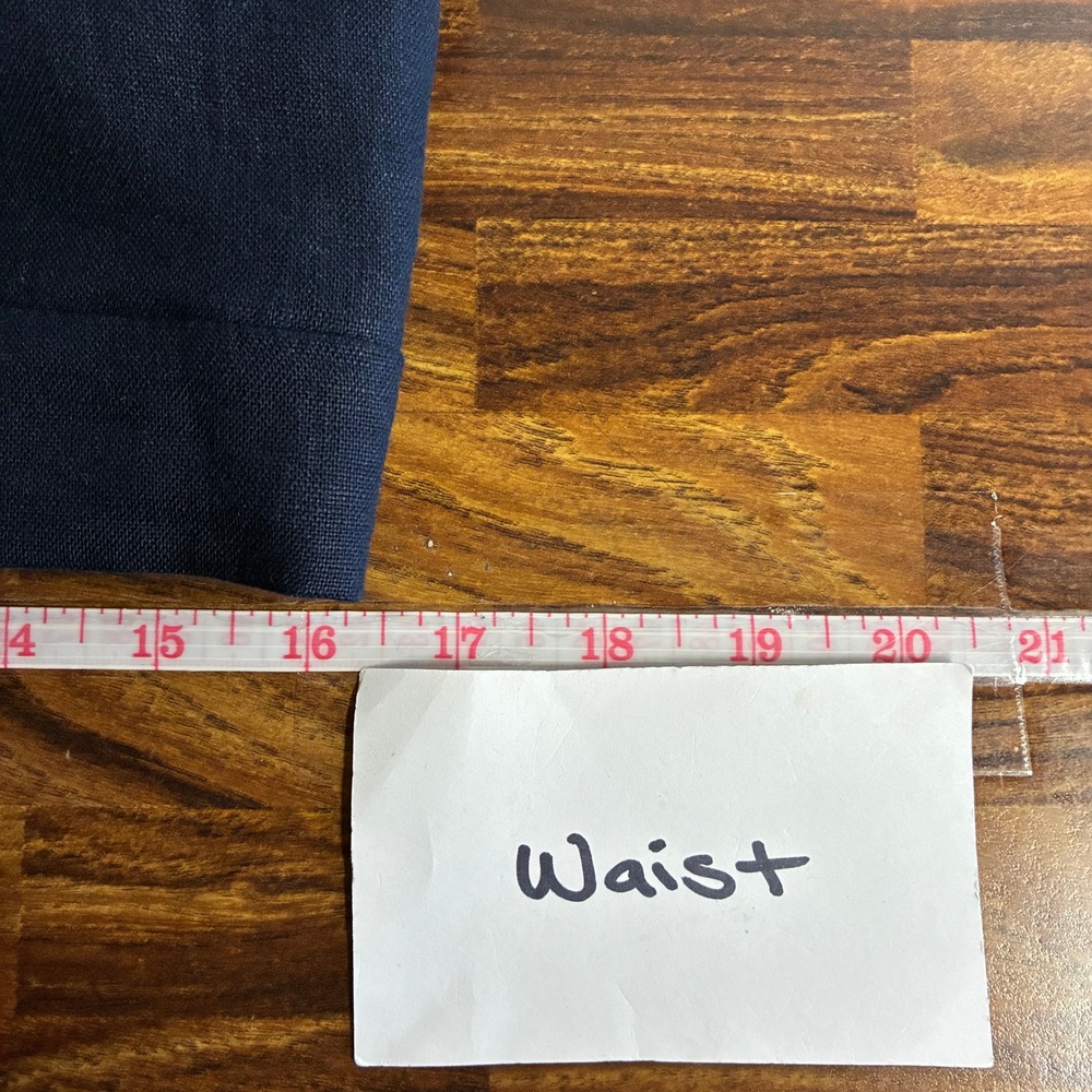 NEW Boden Womens Linen Hampstead Pull On Pant Size 12 Navy Office Summer - Picture 11 of 14